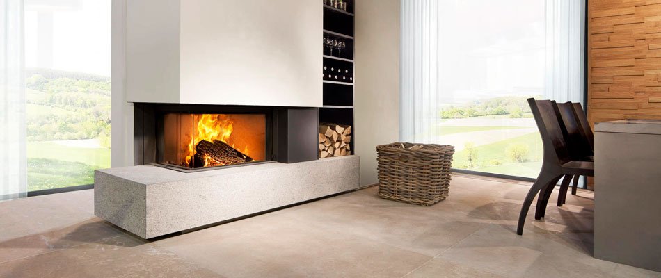 Chimenea moderna para salón Chimenea moderna para salón