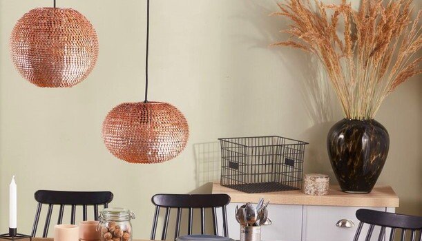 Decoración lámpara redonda moderna Decoración lámpara redonda moderna