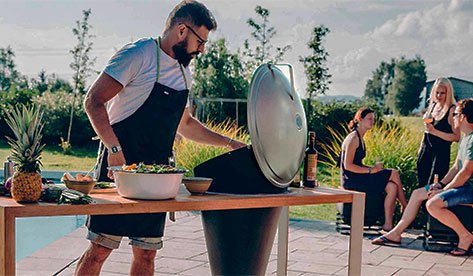 Barbacoa amb estil per a exterior Barbacoa amb estil per a exterior